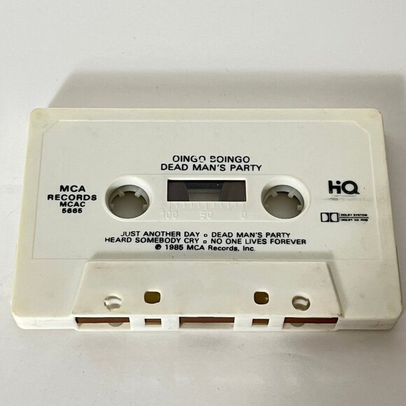 Oingo Boingo Dead Man's Party Cassette Tape MCA 1985 - Picture 6 of 6